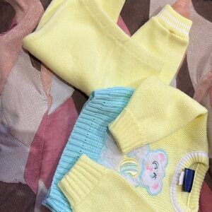 Charming Yellow and Blue Kids Matching Set